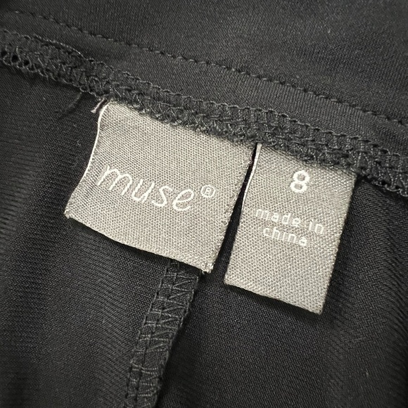 Muse Black Geometric Cutout Long Sleeve Dress - Picture 5 of 8